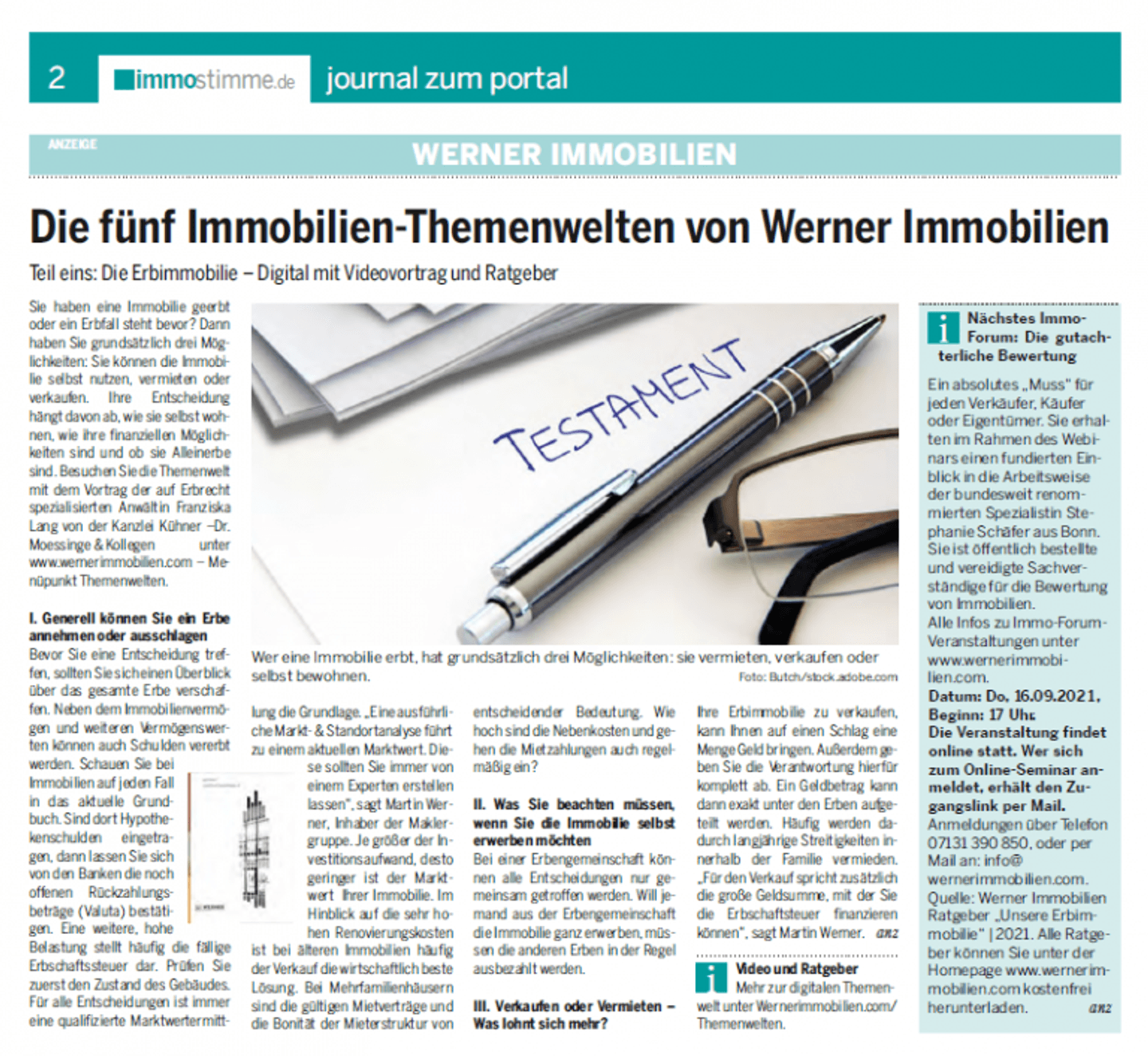 Immobilienmakler Heilbronn_Journal zum Portal_Heilbronner Stimme
					©Martin Werner
				